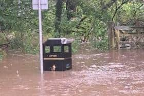 Flooding in Crooke Village on Sunday