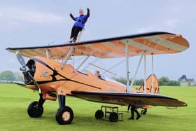 Diane, thankfully, returned to the ground in one piece