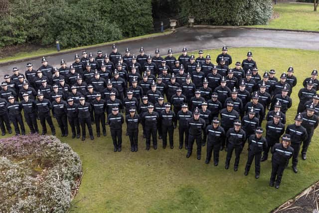 A total of 110 new PCs have just been attested in the latest ceremony at the force’s Sedgley Park Training Centre