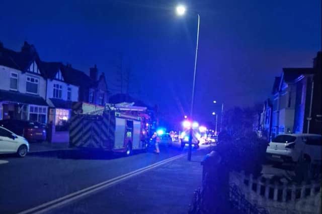 Emergency services rushed to Gidlow Lane after the crash