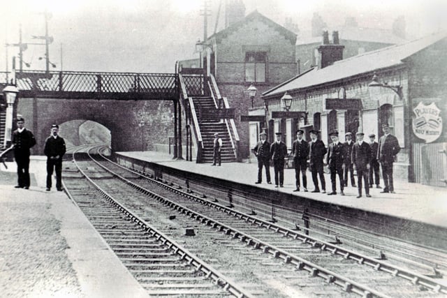 A well staffed Pemberton Station in the early part of the 20th century.
