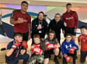 Patrick Mago and Harvie Hill provided a boxing class for youngsters at Ashton Leisure Centre.