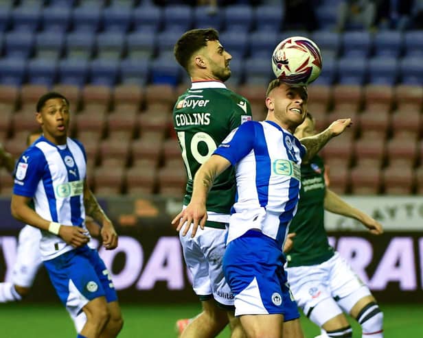 Dale Taylor takes the fight to the Bolton backline in midweek