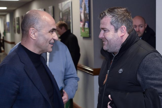 ...with sporting director Gregor Rioch