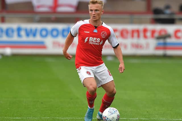 Kyle Dempsey in action for Fleetwood Town in July 2020