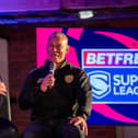 Wigan Warriors coach Matt Peet (left) and Leigh Leopards boss Adrian Lam (right) at the 2023 Super League launch