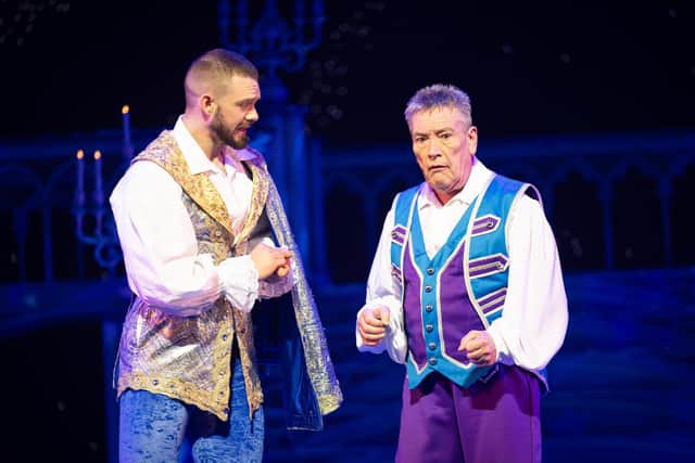 John Whaite with Billy Pearce in Cinderella at Bradford Alhambra