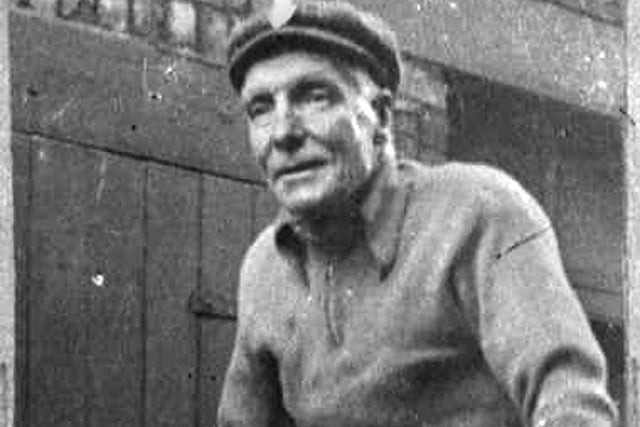 Legendary Wigan cyclist "Owd" Tom Hughes who regularly topped 10,000 miles a year on the roads of the British Isles and Europe and exceeded 400,000 miles in a life time of cycling.  He died aged 85 on January 5 1950.