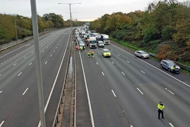 Just Stop Oil supporters bring the M25 to a standstill