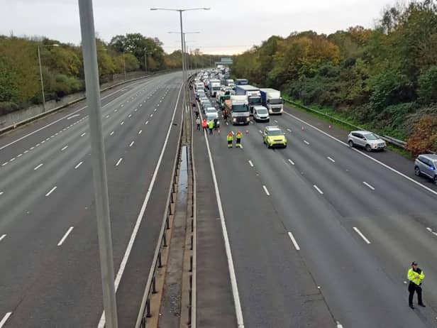 Just Stop Oil supporters bring the M25 to a standstill