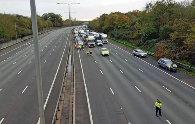Just Stop Oil supporters bring the M25 to a standstill