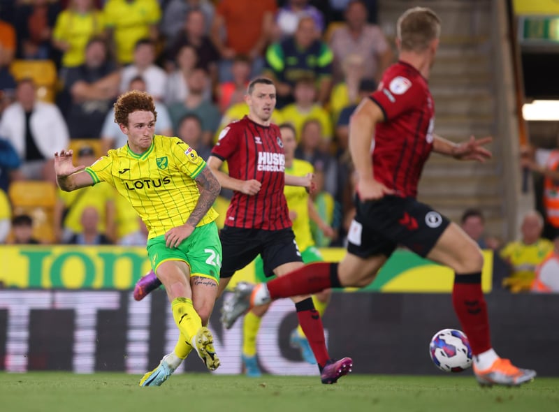 Club: Norwich City. Championship Appearances (2022-23): 19. Goals: 9. Assists: 2. Yellow Cards: 1.