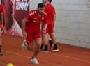 Toby King in pre-season training