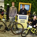 From left, Store manager Joel Desmond, Will Parrett and Luke Berry, at Evans Cycles, the newest arrival at Robin Retail Park, Wigan.