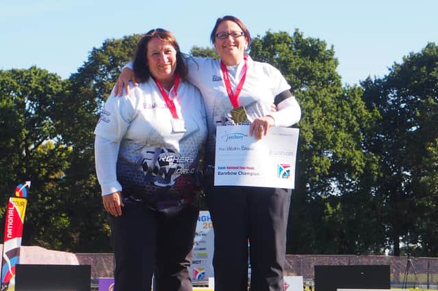 Kim Doherty (left) and Helen Brown (credit Archery GB)