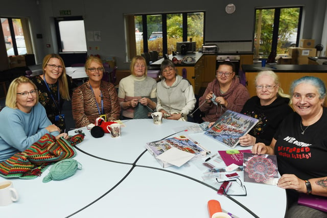 The Knit and Natter group meet at the school every Thursday morning.