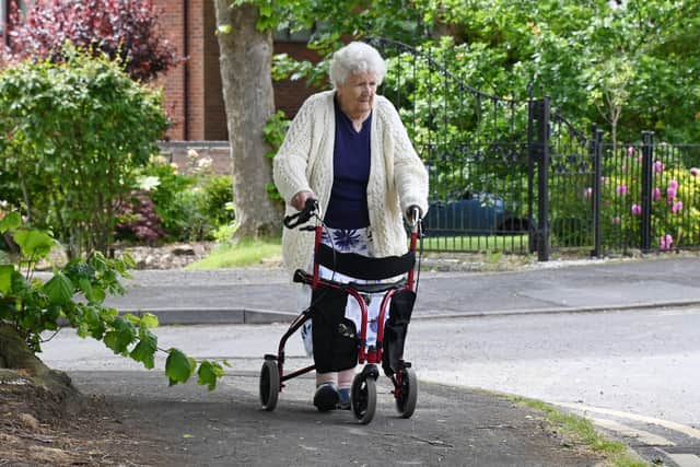 Cath Brookfield, 91, has walked at least 200m every day in May