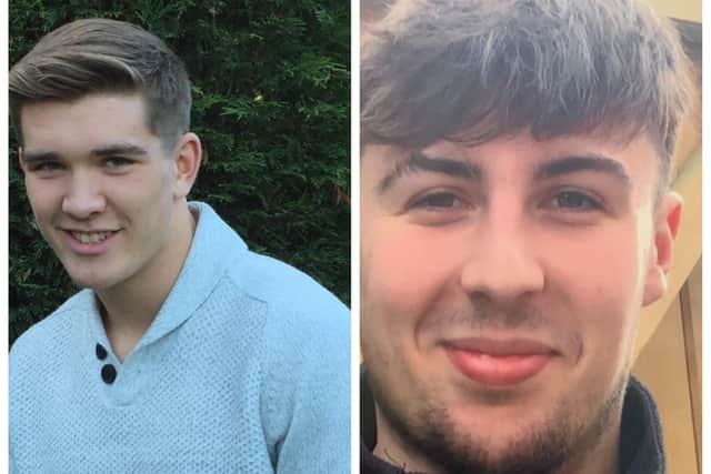 Lisa Edwards and Dianne Whittle tragically lost both their sons through suicide: Lisa's son David (left), Dianne's son Bradley (right)