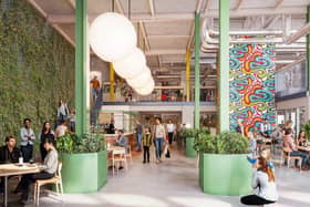 An artist's impression of the new Fettlers market hall