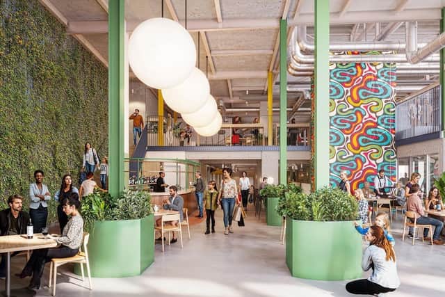An artist's impression of the new Fettlers market hall