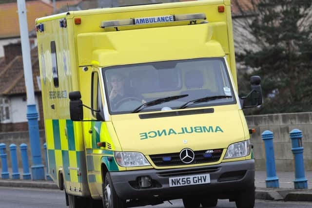 The ambulance crew was targeted on Sunday
