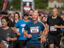 The 10th annual Wigan 10k, Wigan. Competitors Set off from the start in Mesnes Park Wigan.