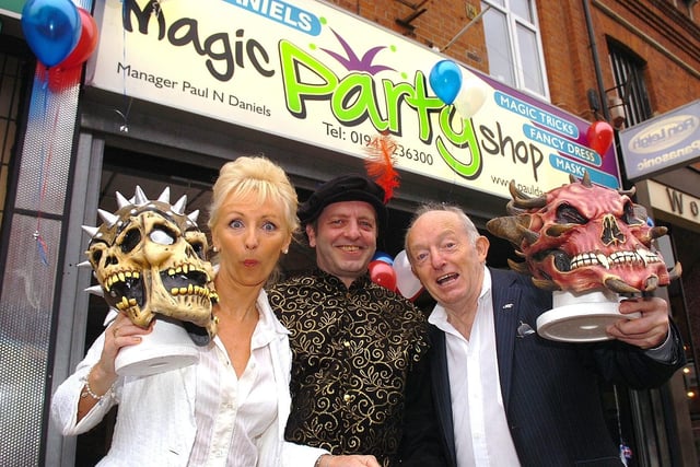Paul Daniels. A lot of British TV celebrities have visited Wigan over the years (Esther Rantzen, Tom Baker, Norman Wisdom and Noel Edmonds to name but a few) but we give special place to the magician because he actually set up a shop on Market Street for his namesake son, pictured at The Magic Party Shop, Mesnes Street, Wigan, with wife Debbie McGee