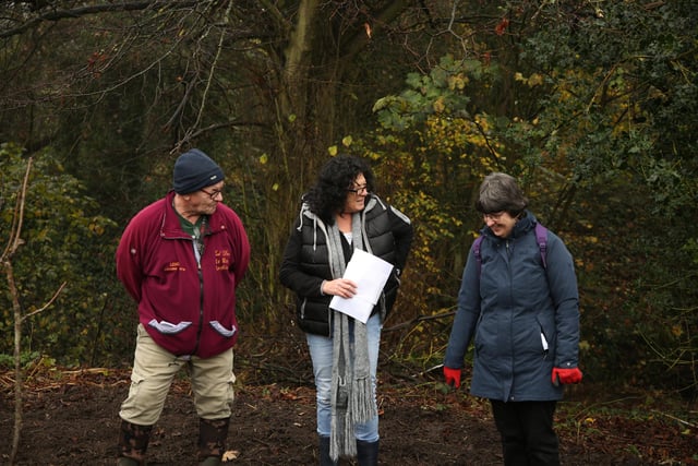 Borsdane Wood and Rayner Park Friends Group were joined by pupils from Castle Hill St Philip's CE Primary School and members of the community at a celebration tree planting event at Rayner Park, Hindley. The 100th anniversary since the council first planted 900 trees in Rayner Park in 1924.