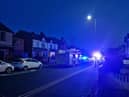 Fire engines on Gidlow Lane
