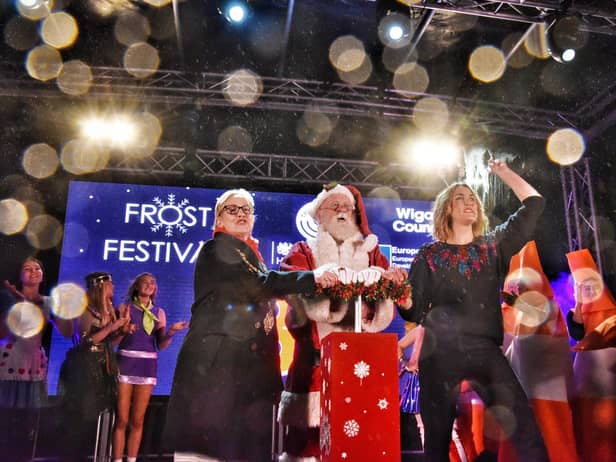 Wigan Christmas lights switch-on 2021.