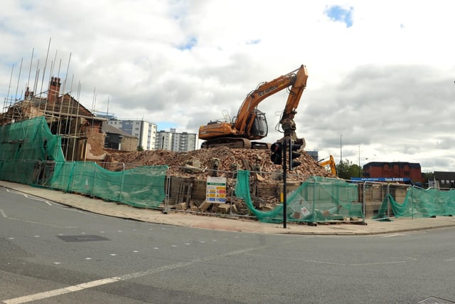 Updated pictures of the demolition of Wigan Old Town Hall 2013