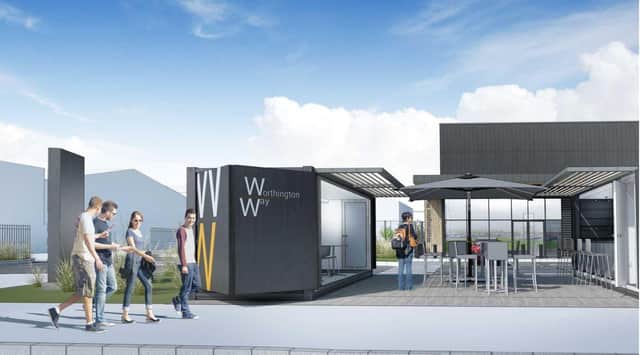 Artist impression of the Worthington Business Park in Wigan