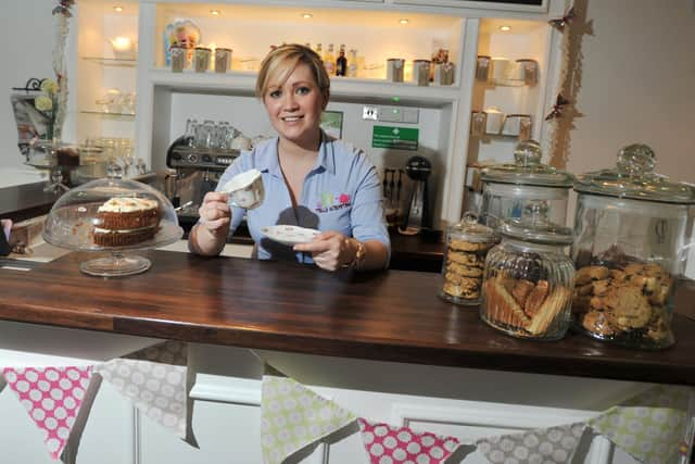 Owner Sarah Ward at Truly Scrumptious, on Moorside, Aspull, in 2013