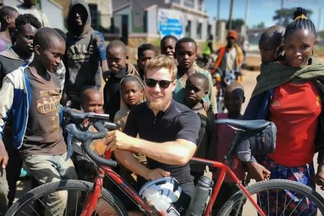 Oli France cycled 1,636 miles through Africa