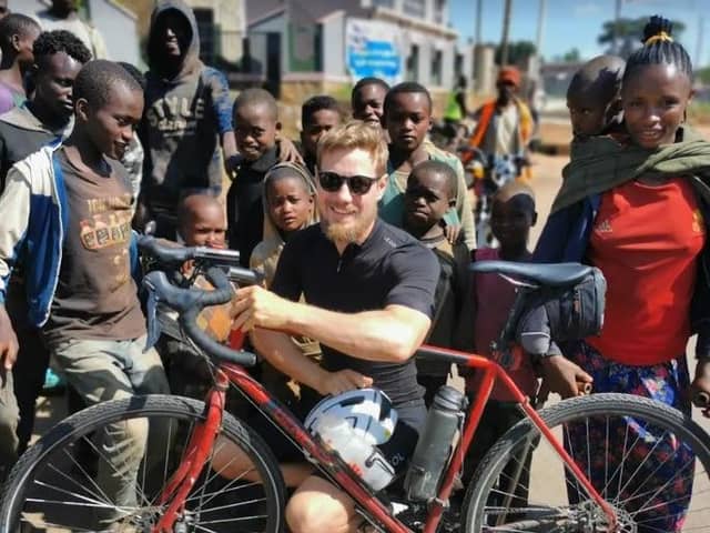 Oli France cycled 1,636 miles through Africa