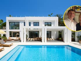 Mark and Deborah and their stunning Marbella villa complete with swimming pool