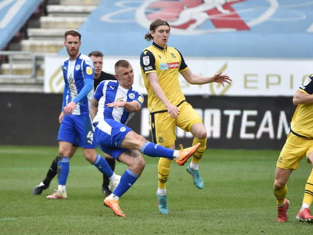 Max Power shoots for goal against Bolton