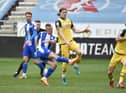 Max Power shoots for goal against Bolton