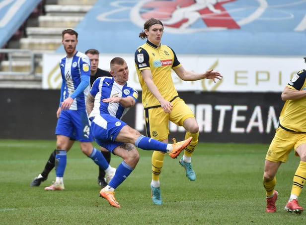 Max Power shoots for goal against Bolton