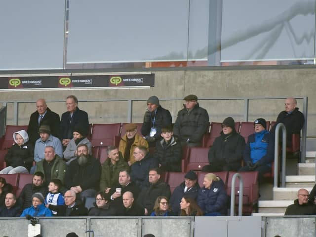 Mike Danson (top right) was the Brick to see Latics go toe-to-toe with Fulham at the weekend