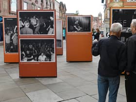 Photographs of the last Northern Soul night at Wigan Casino in 1981, now on display in an outdoor exhibition on Standishgate