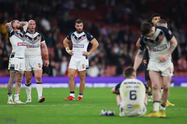 England were knocked out of the World Cup by Samoa (Photo by Matthew Lewis/Getty Images for RLWC)