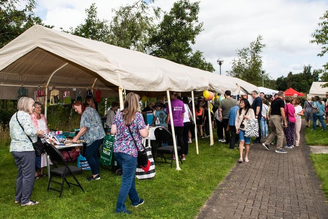 There was an array of stalls at the garden party