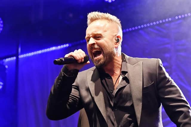 Alfie Boe at Lytham Hall on Sunday August 28, 2022. Credit: Darren Nelson