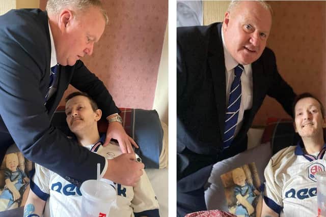 John McGinlay spent a number of hours with lifelong Bolton Wanderers fan Barry before attending his funeral.