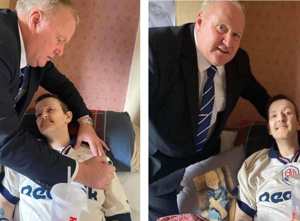 John McGinlay spent a number of hours with lifelong Bolton Wanderers fan Barry before attending his funeral.