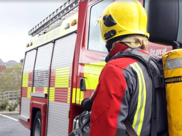 Firefighters were pleased to discover the elderly man hadn't come to serious harm
