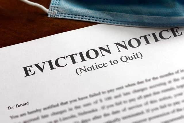 An eviction notice