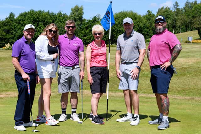 Houghwood Golf members taking part in a charity golf event.
Mr Spencer Anglesea is the club captain this year and has chosen Cancer Reserach to donate any proceeds to as his father passed away in September 2021 of brain cancer and his friend, Steve Tickle, has/had throat cancer. Photo: Kelvin Stuttard