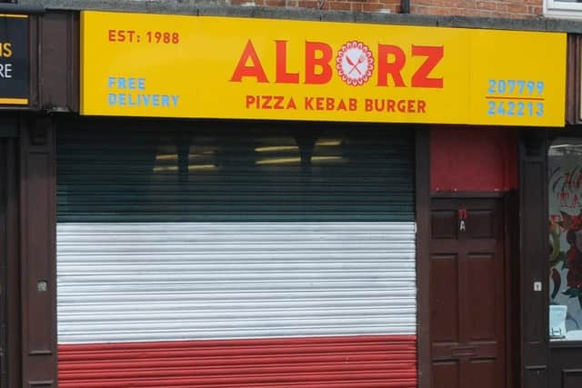 Alborz takeaway was given a score of 3
